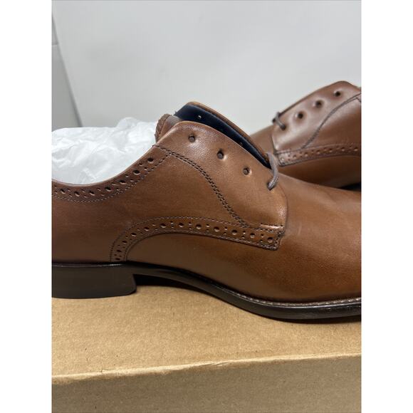 Johnston & Murphy Stockton Plain Toe Shoes US 10 M Brown Dress Lace-Up Shoe NEW main image 11